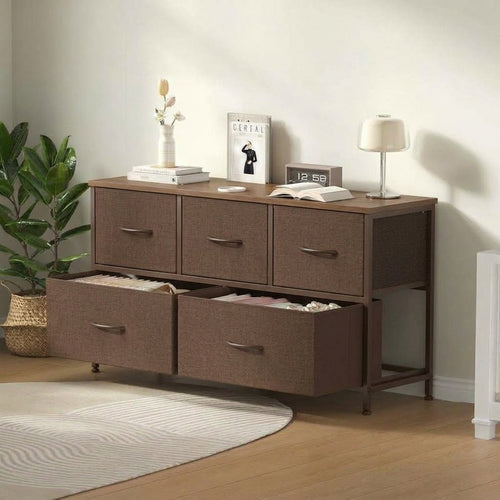 5-Drawer Fabric Storage Tower Dresser