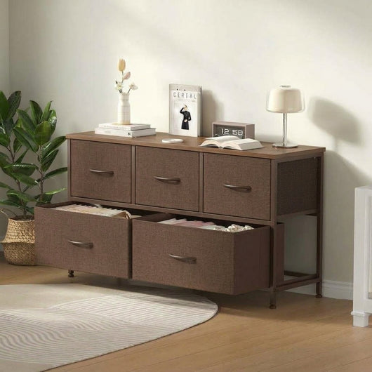 5-Drawer Fabric Storage Tower Dresser