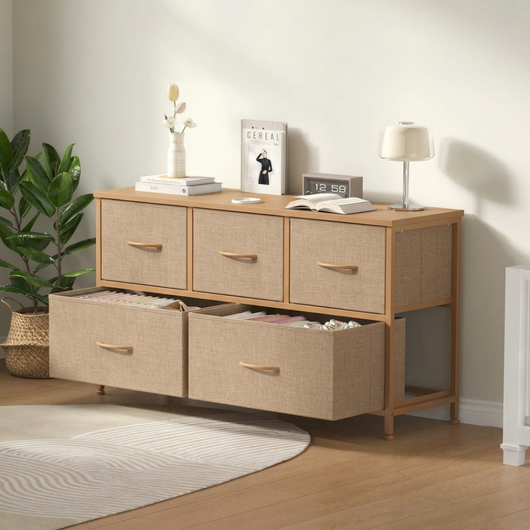5-Drawer Fabric Storage Tower Dresser
