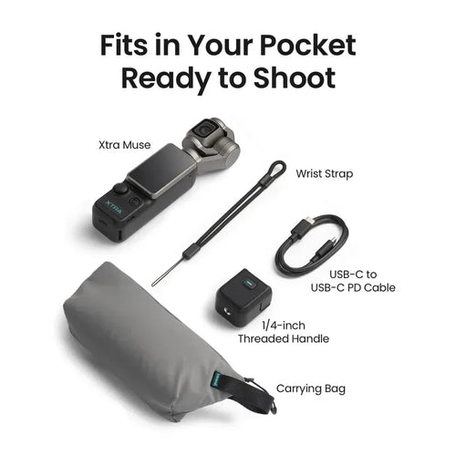 Xtra Muse: 4K/120fps Pocket Gimbal Camera with 1" CMOS Sensor