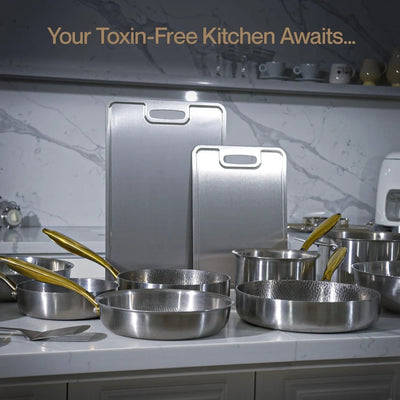 BIRTHDAY SALE EXCLUSIVE | Complete Classic Titanium Cookware Set (20 Piece)