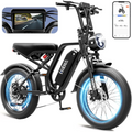 HIEHA SU8 2.0 Fat Tire Electric Bike, 750W Full Suspension E-Bike for Adults